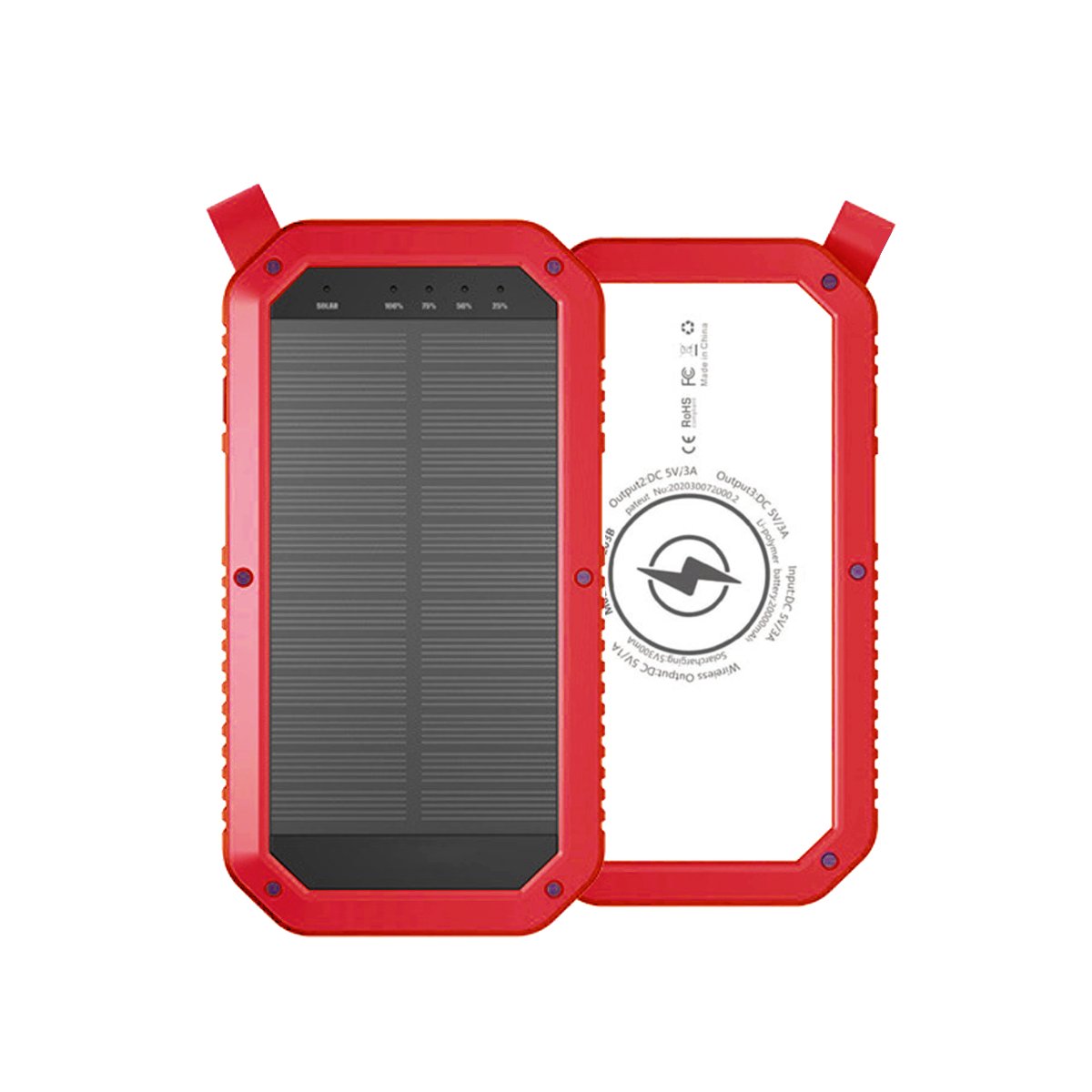 Sun Chaser Mini Solar Powered Wireless Phone Charger 10,000 mAh With