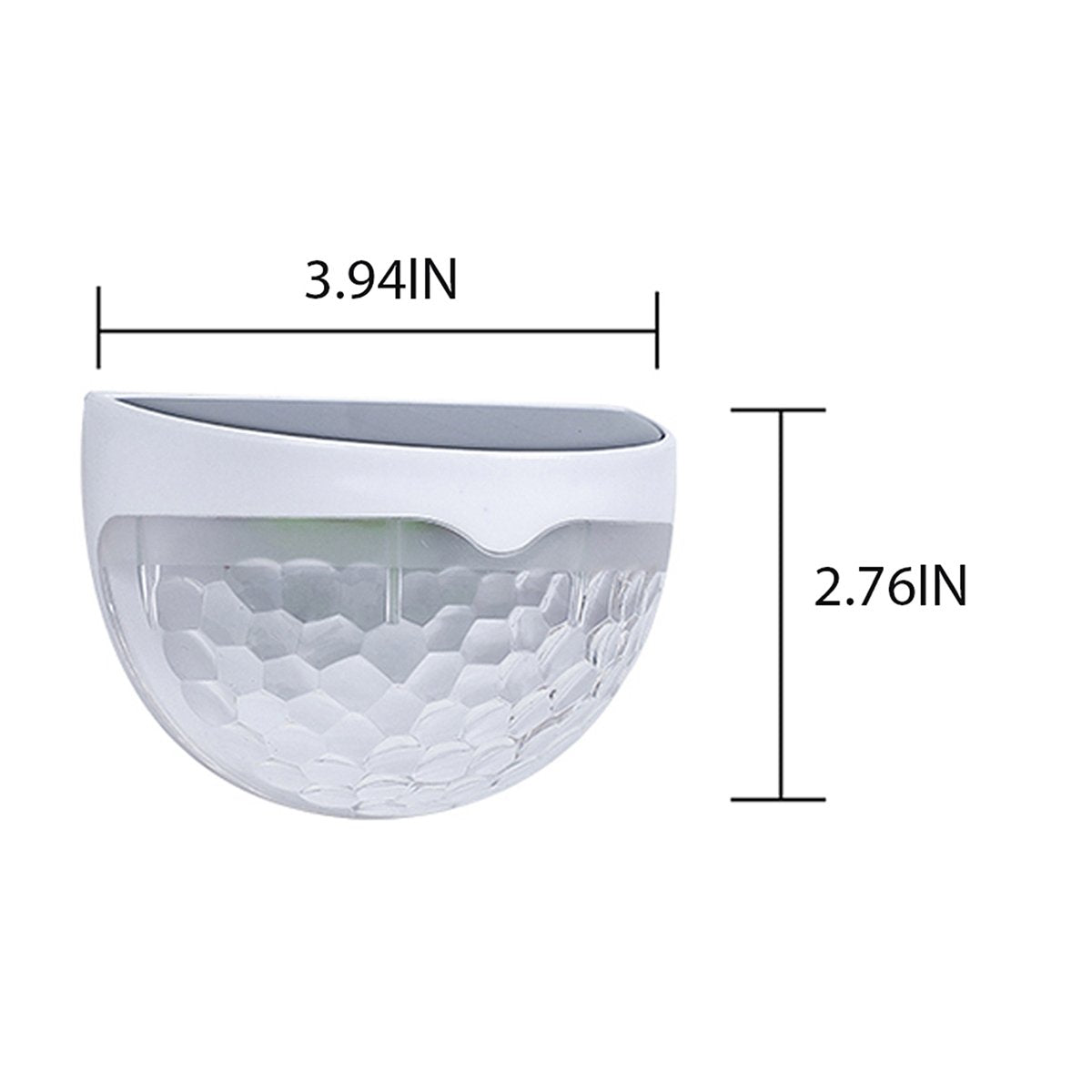 2 PCS Solar Semicircle Walls Light Outdoor Waterproof Sensor Wall Lamp