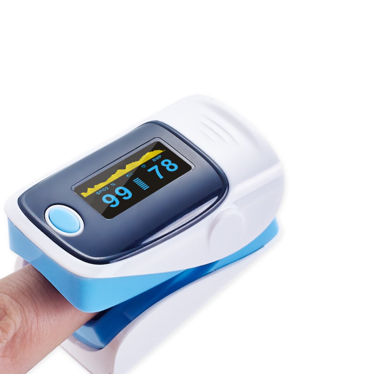 Fingertip Pulse Oximeter And Blood Oxygen Saturation Monitor With LED