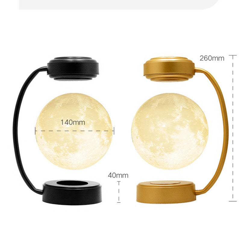 Creativity Magnetic Levitation Moon Lamp LED Rotating Dangling Lamp