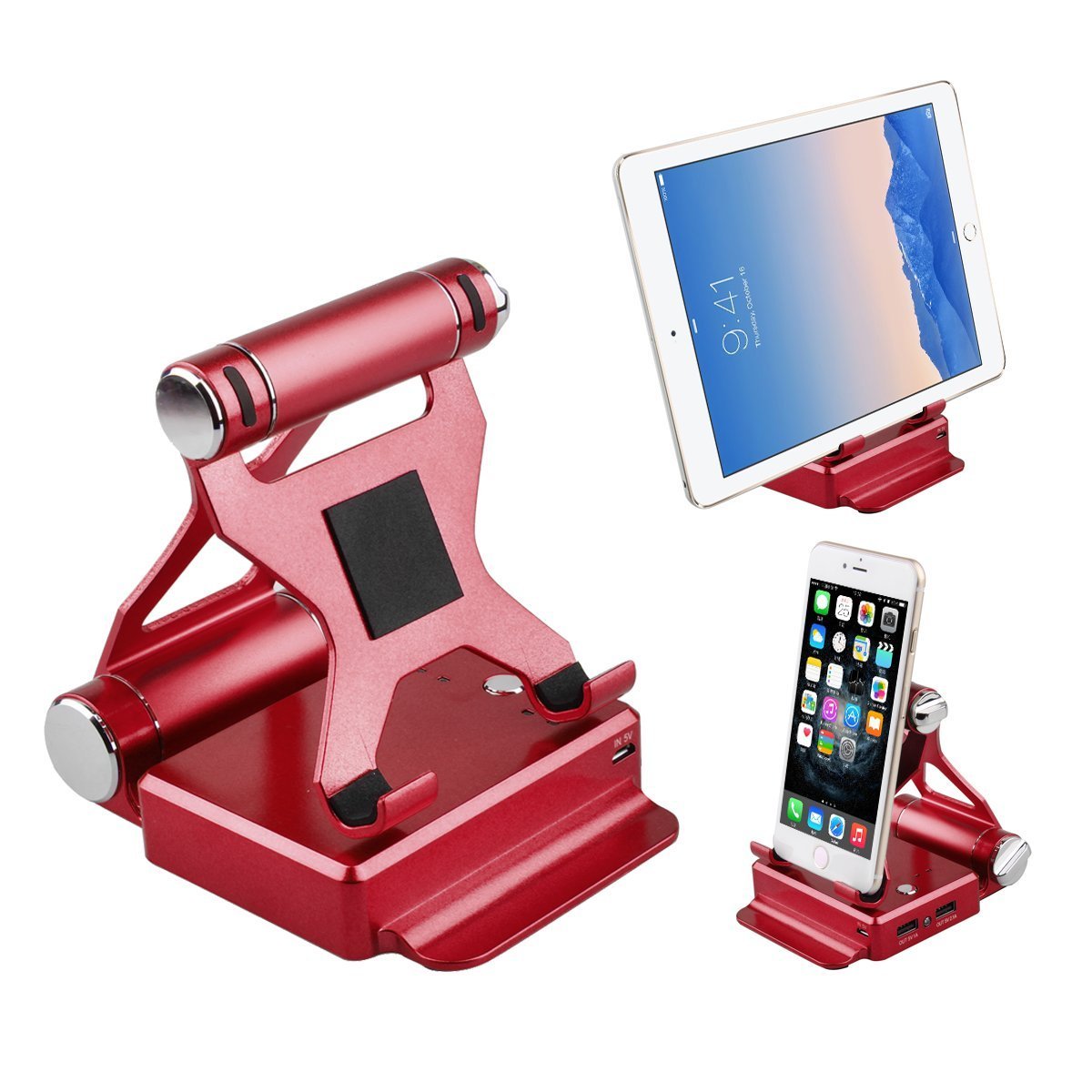 Podium Style Stand With Extended Battery Up To 200% For iPad, iPhone